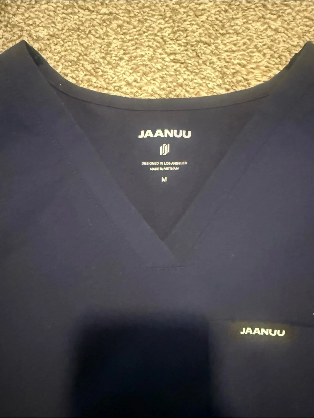 Jaanuu Navy matching Scrub set, Top and Bottom